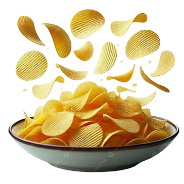 Shyam-G chips in plate footer illustration